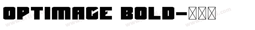OptimaCE Bold字体转换